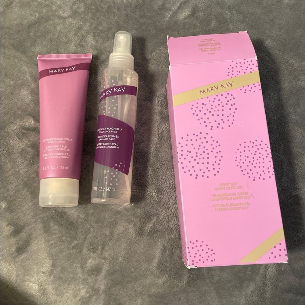 Mary Kay Moisturizer and Body Oil in Pink and Purple